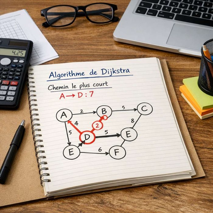 Algorithme de Dijkstra : optimiser les graphes pas à pas