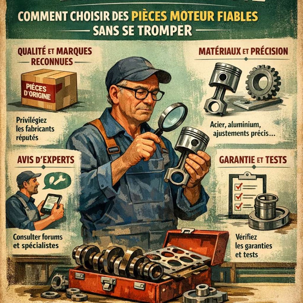 Voiture ancienne : comment choisir des pièces moteur fiables sans se tromper