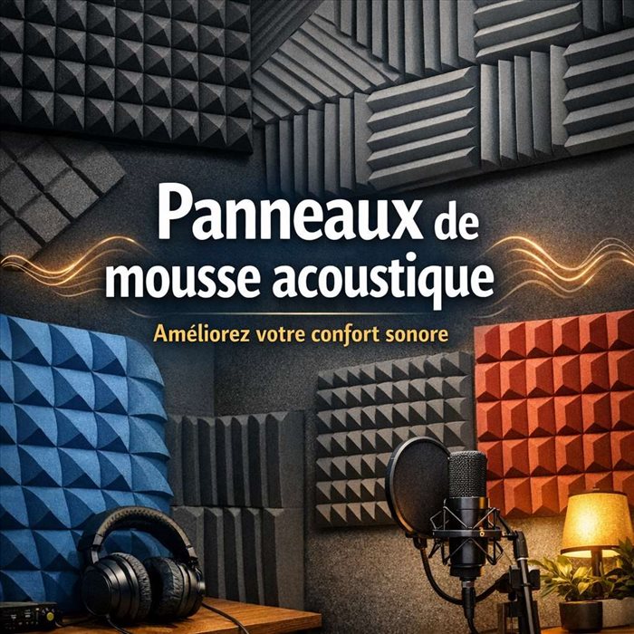 Panneaux de mousse acoustique | Améliorez votre confort sonore