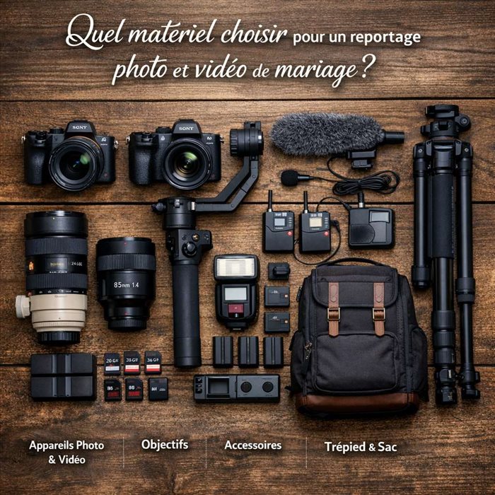 Quel matériel choisir pour un reportage photo et vidéo de mariage ?