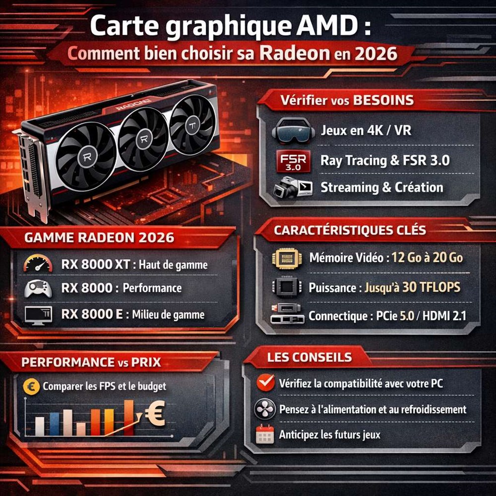 Carte graphique AMD : comment bien choisir sa Radeon en 2026 ?