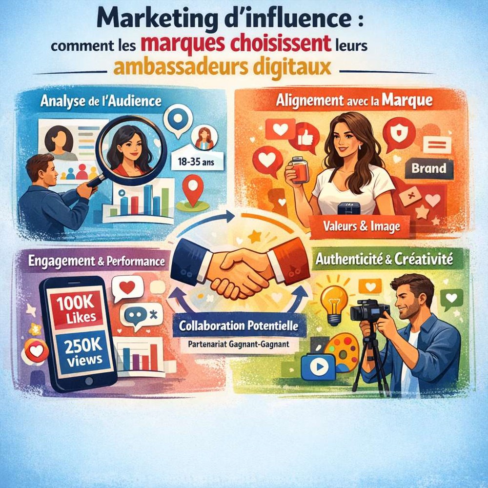 ?Marketing d'influence : comment les marques choisissent leurs ambassadeurs digitaux